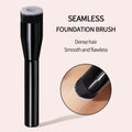 KOSSHOW Flat Top Foundation Brush | Streak-Free Wooden Handle Foundation Makeup Brush QXL black