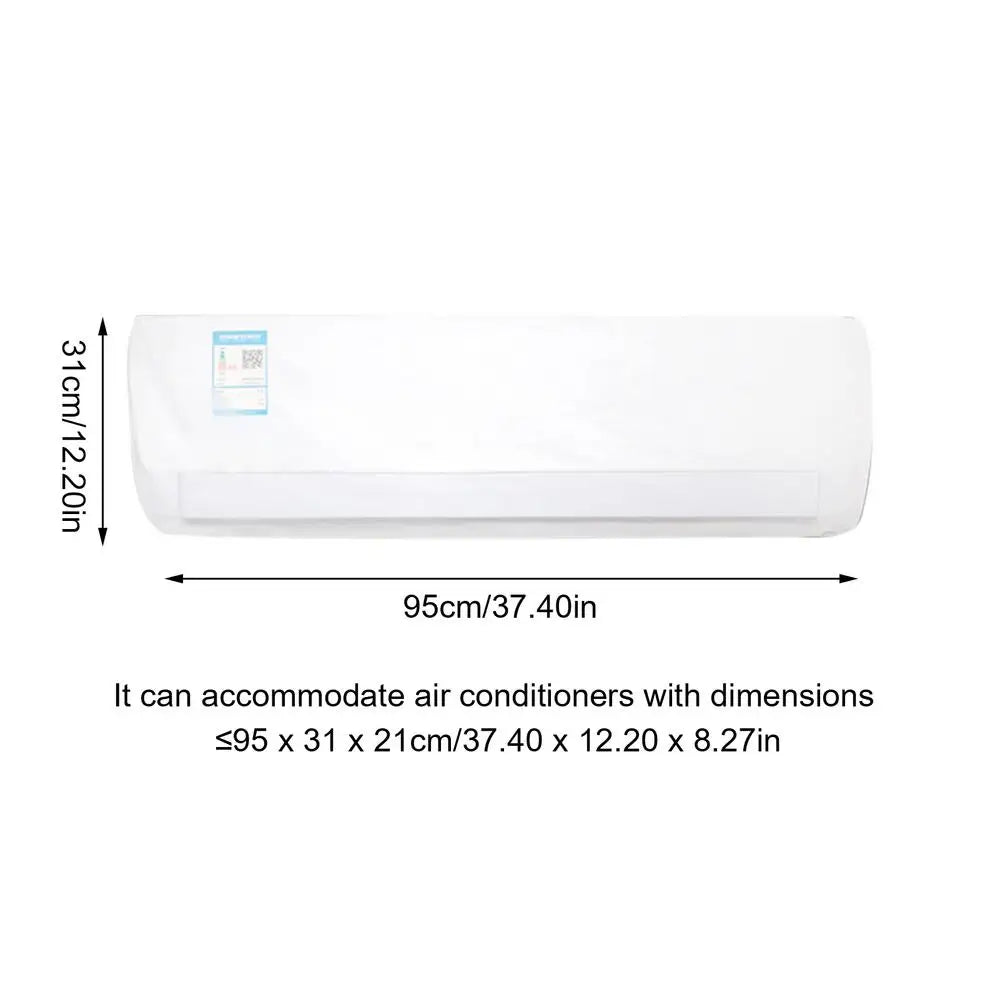 Wall Air Conditioner Dust Cover | PEVA All-Inclusive Protector AC Dust Cover QXL L