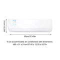 Wall Air Conditioner Dust Cover | PEVA All-Inclusive Protector AC Dust Cover QXL L