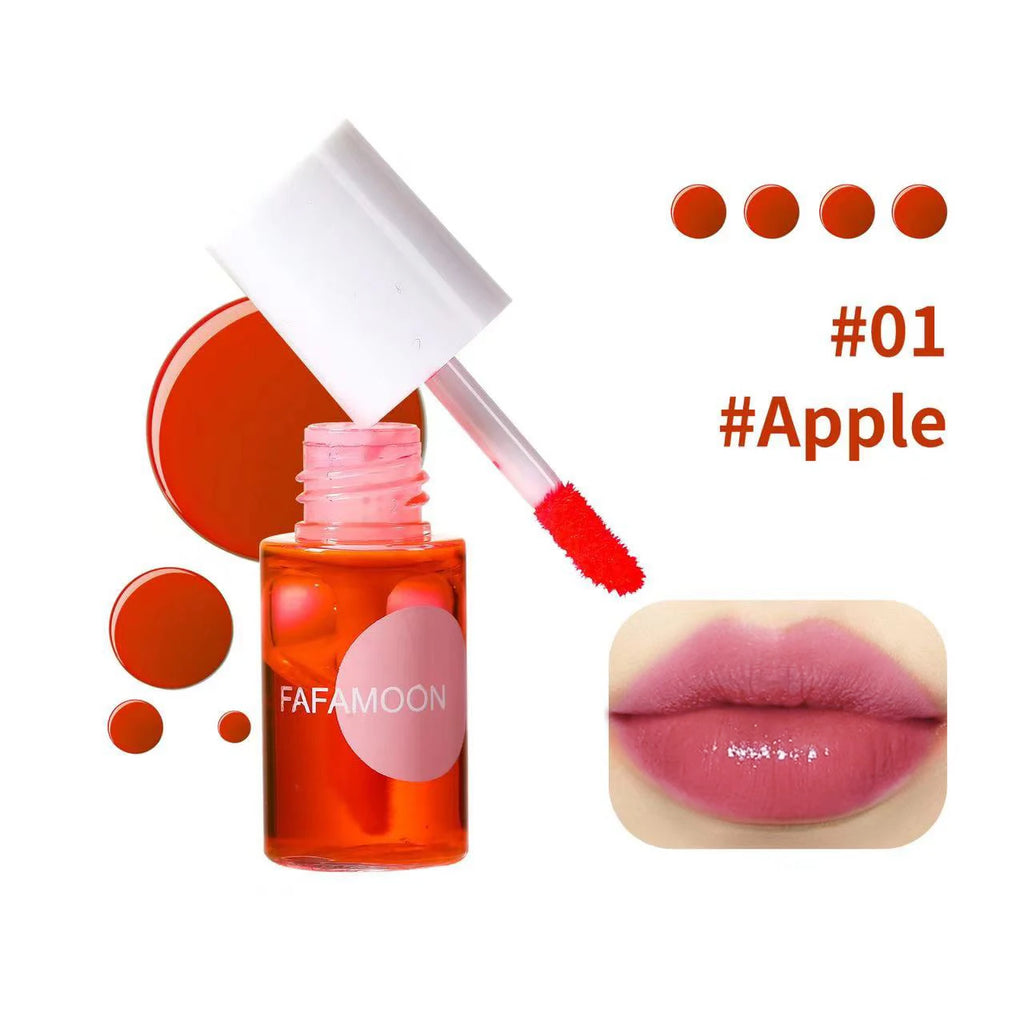 Fruity Lip Tint Gloss 4 Colors – Waterproof & Long-Lasting | Fafamoon Liquid Lip Tint QXL 01