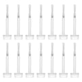 200-Pack Disposable Nail Art Brushes | Nylon PE Replacement Nail Art Brushes QXL Default Title