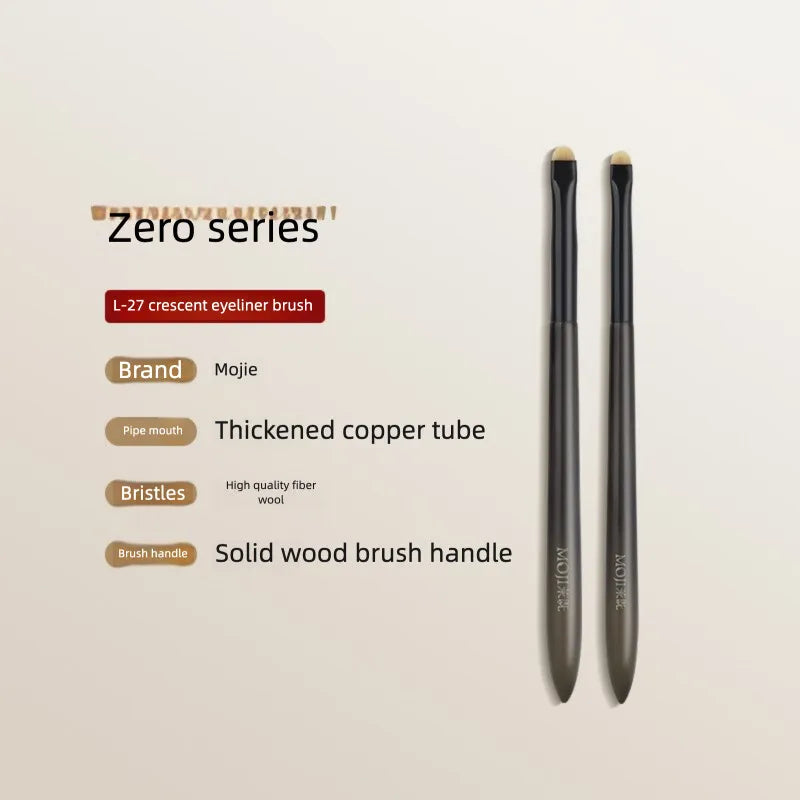 L27 Crescent Eyeliner Brush | Ultra-Thin Flat Makeup Brush Eyeliner Makeup Brush QXL L27 Combination