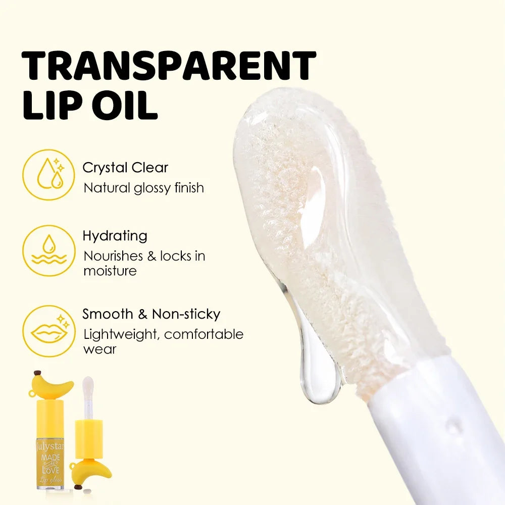 Julystar Banana Lip Gloss Oil | Portable Hydrating Lip Oil Lip Gloss Oil QXL