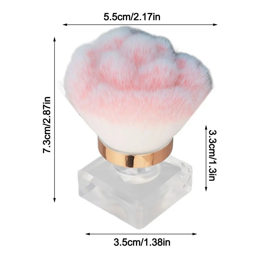 2-Pack Soft Bristle Nail Dust Removal Brushes | Pink Rose Art Nail Dust Brush QXL