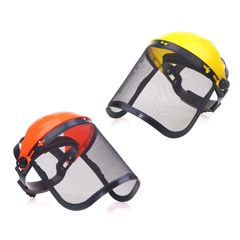 Forestry Safety Helmet Full Face Mesh Shield | Brush Cutter Safety Helmet QXL