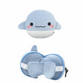 2-in-1 Velvet Travel Neck Pillow & Eye Mask | U-Shape Travel Neck Pillow QXL 09