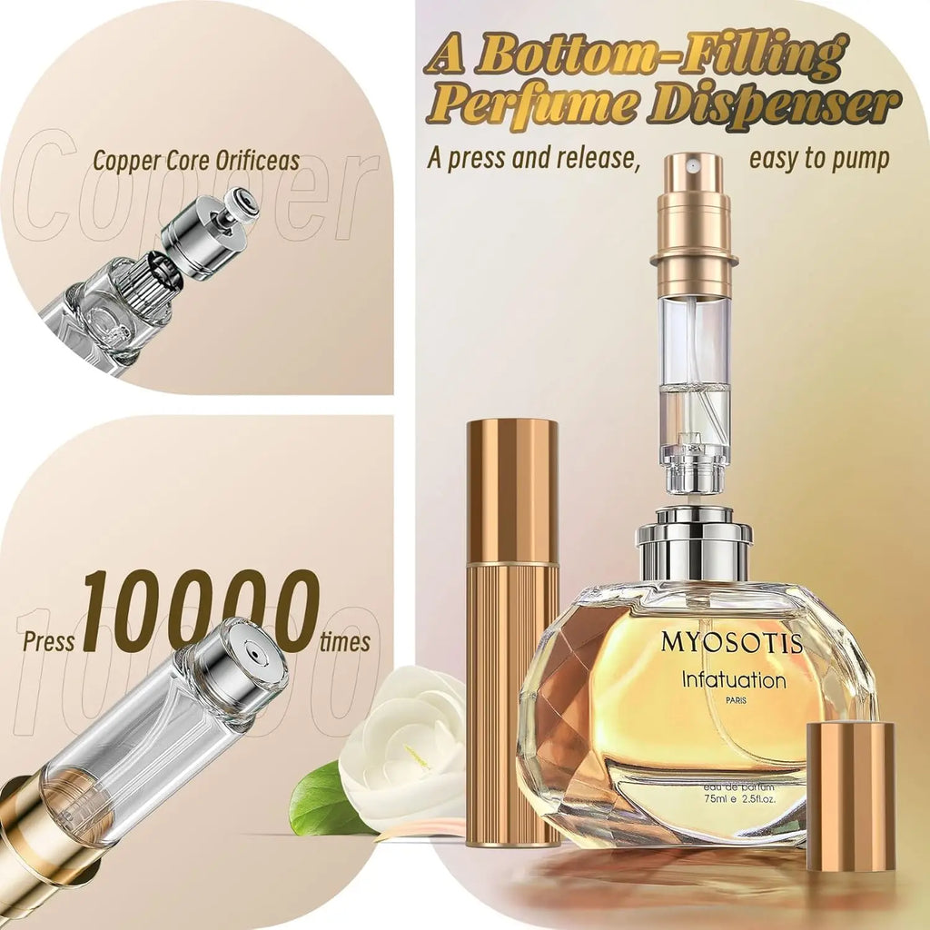 10ml Refillable Travel Perfume Atomizer | Pocket Spray Bottle Perfume Atomizer QXL