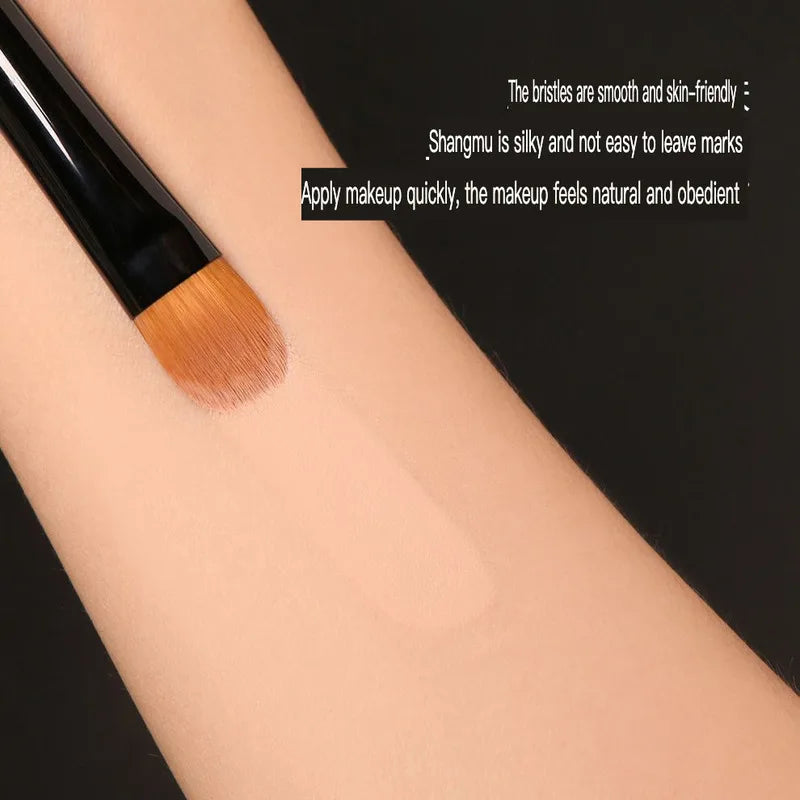 Painter D61 Flat-Head Makeup Brush – Powder & Cream Makeup Foundation Brush QXL