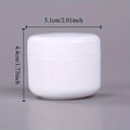 Refillable Travel Cosmetic Jar for Cream & Lip Balm Storage Cosmetic Storage Jar QXL White