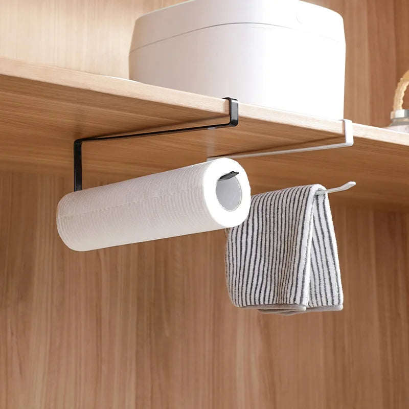 Under-Cabinet Paper Towel Holder | No-Drill Wall Mount & Foil Paper Towel Holder QXL