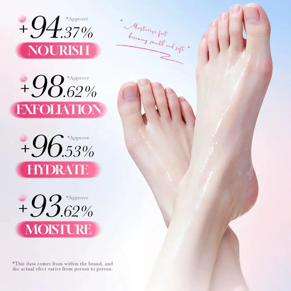 Sakura Collagen Foot Mask – Hydrating & Exfoliating Sock Mask Foot Mask QXL