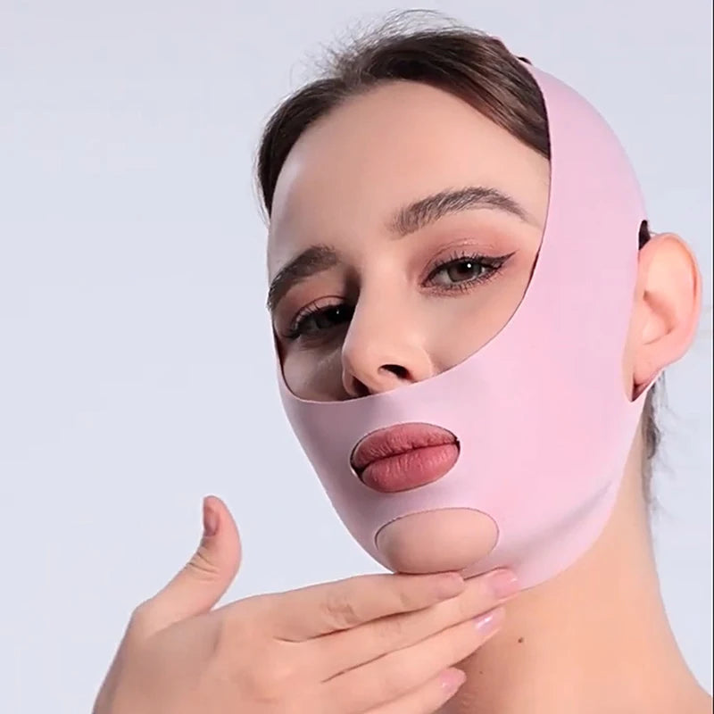 Adjustable V-Face Sculpting Bandage | Chin & Cheek Lifting Mask Face Sculpting Bandage QXL
