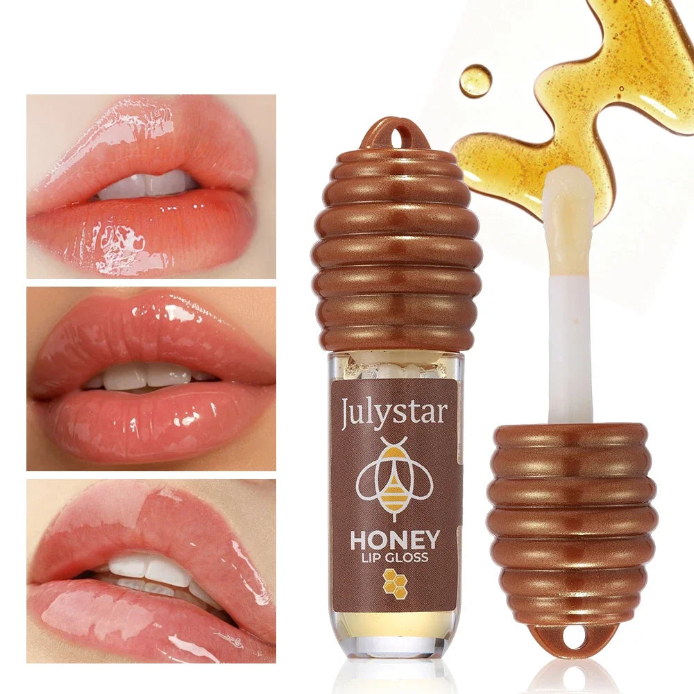 Julystar Honey Lip Oil – Non-Sticky Glossy Nourishing Lip Gloss Lip Oil Gloss QXL