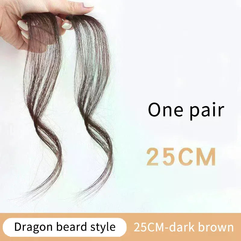 3D Clip-In Bangs Extension | Natural Synthetic Fake Fringe Clip-In Bang Extension QXL