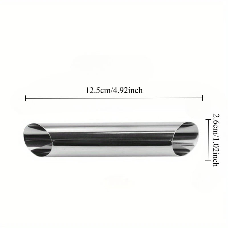 Stainless Steel Cannoli Tubes & Cream Horn Pastry Molds Pastry Baking Molds QXL