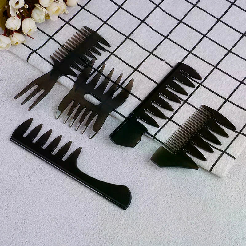 Wide Tooth Oil Slick Hair Comb for Men | Classic Styling Men's Hair Comb QXL