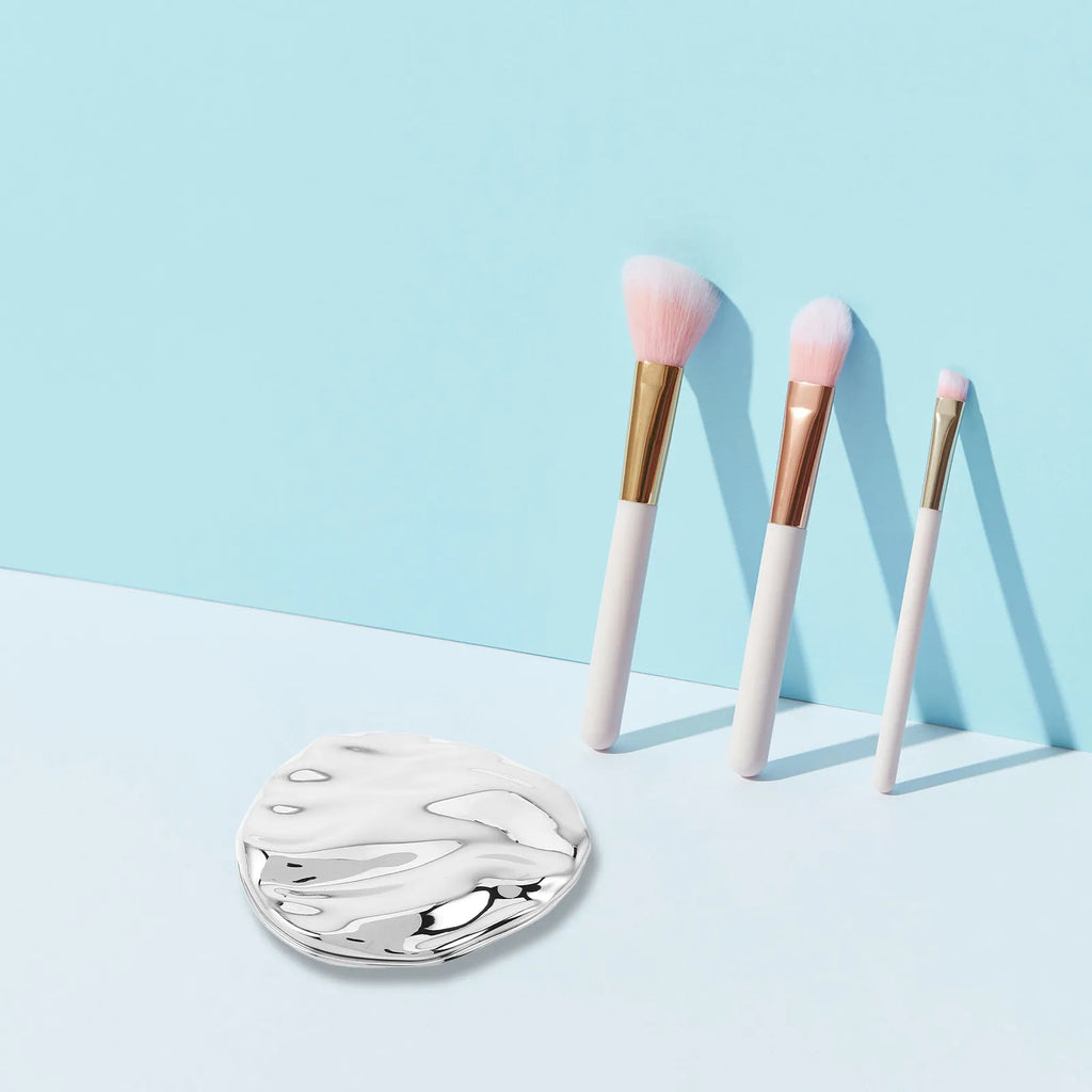 Seashell Sliding Metal Solid Perfume Tin | Travel Balm Case Solid Perfume Tin QXL