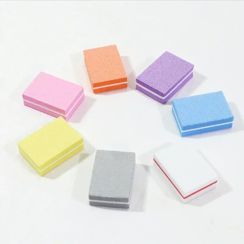 50/100-Pack Mini Nail Buffer Blocks | Manicure & Pedicure Files Nail Buffer Blocks QXL