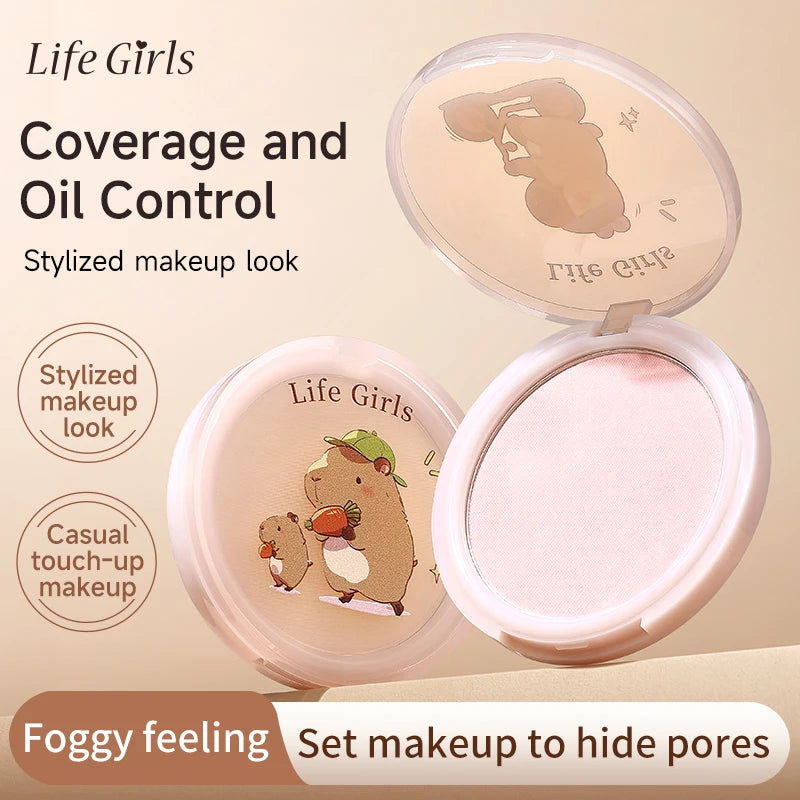 Life Girls Feathered Mist Soft Focus Setting Powder | 12-Hour Setting Powder Compact QXL