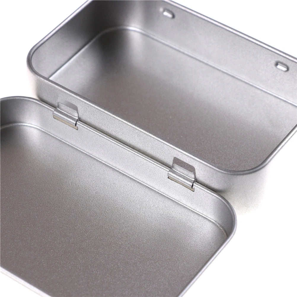 Metal Tin Flip Storage Box 95×60mm | Coins, Keys & Candy Tin Storage Box QXL