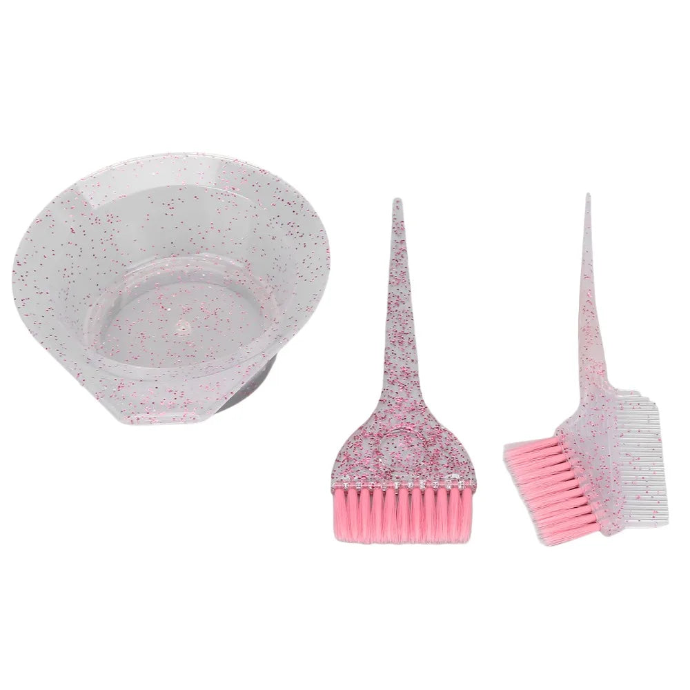 3-Pc Hair Dye Brush Set – Bowl, Pointed Tail & Double Brush Hair Dye Brush Set QXL