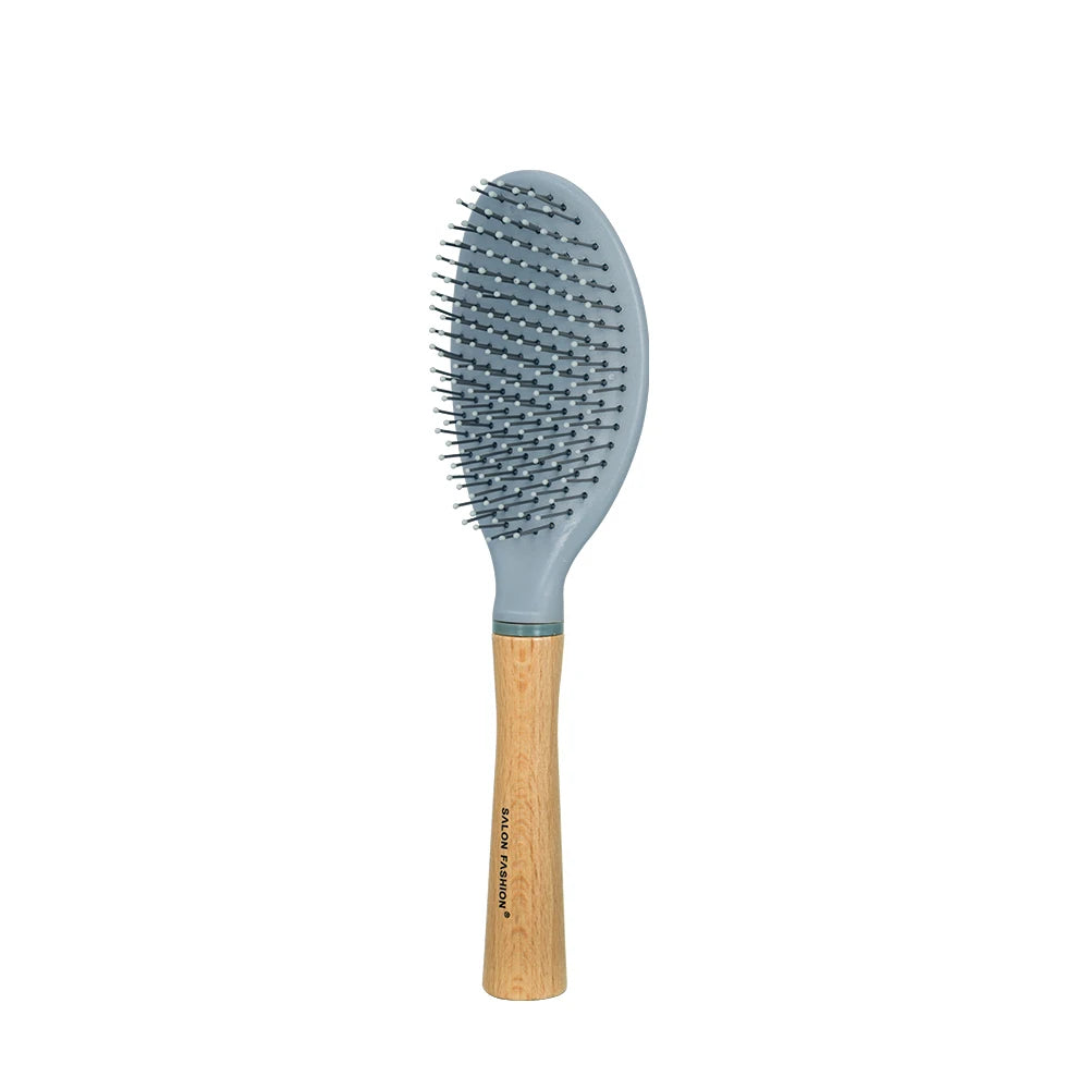 Wooden Handle Anti-Static Hair Brush & Detangling Comb