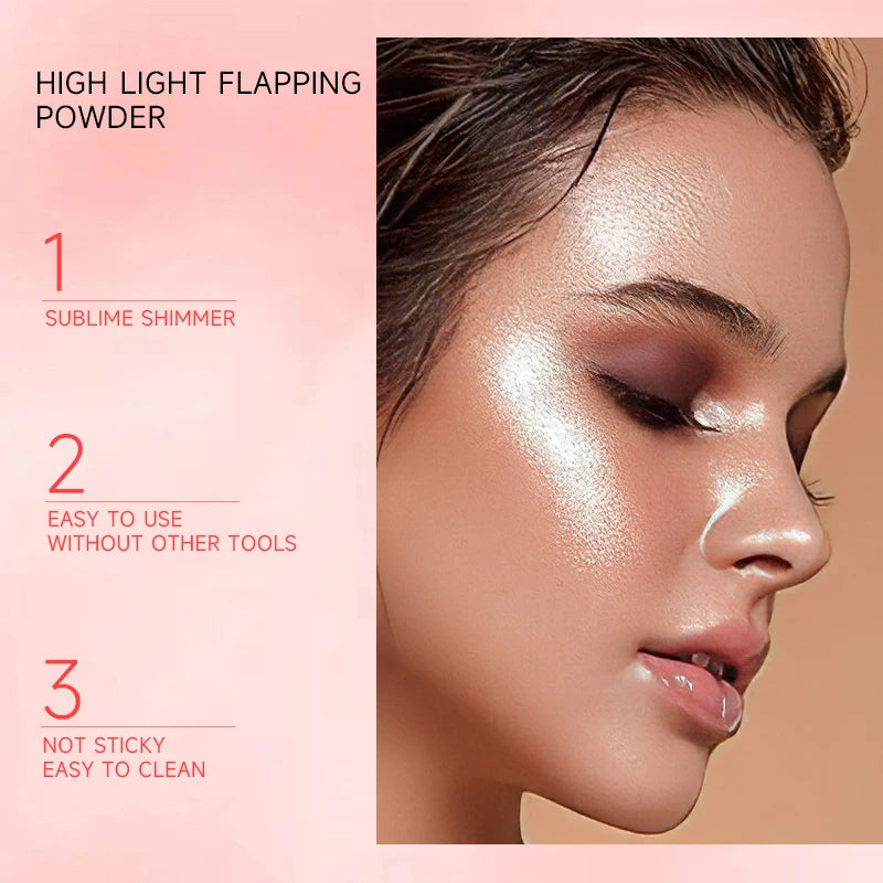 VERONNI Shimmer Highlighter Powder | Face & Body Illuminator Shimmer Highlighter Powder QXL