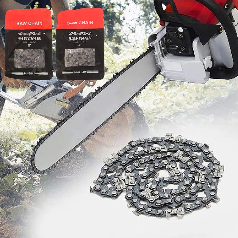 Metal Chainsaw Chain 4–16 Inch | Electric Saw Replacement Chainsaw Chain QXL