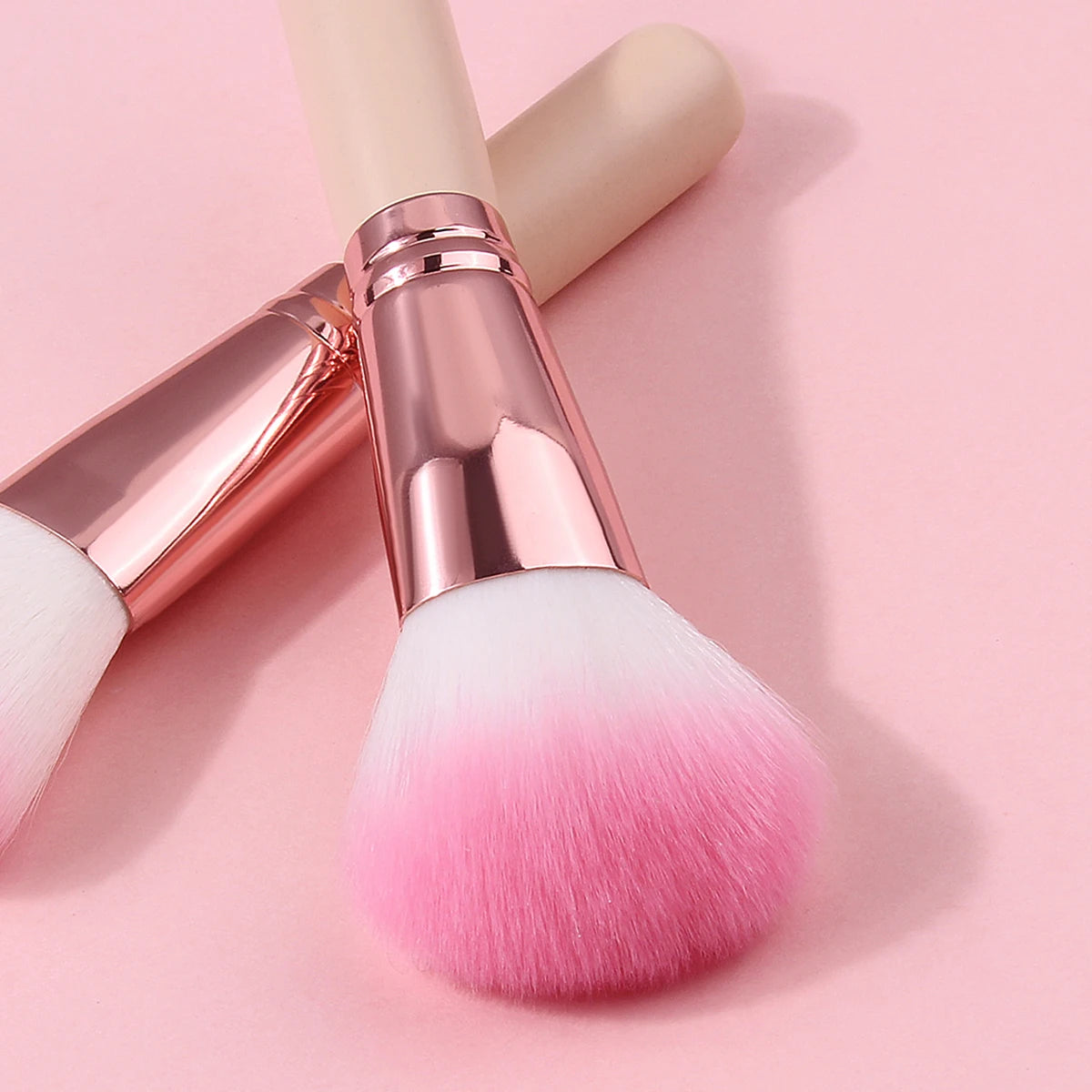 KOSSHOW Lipstick Brush | Pink Wood Handle Compact Makeup Lip Makeup Brush QXL
