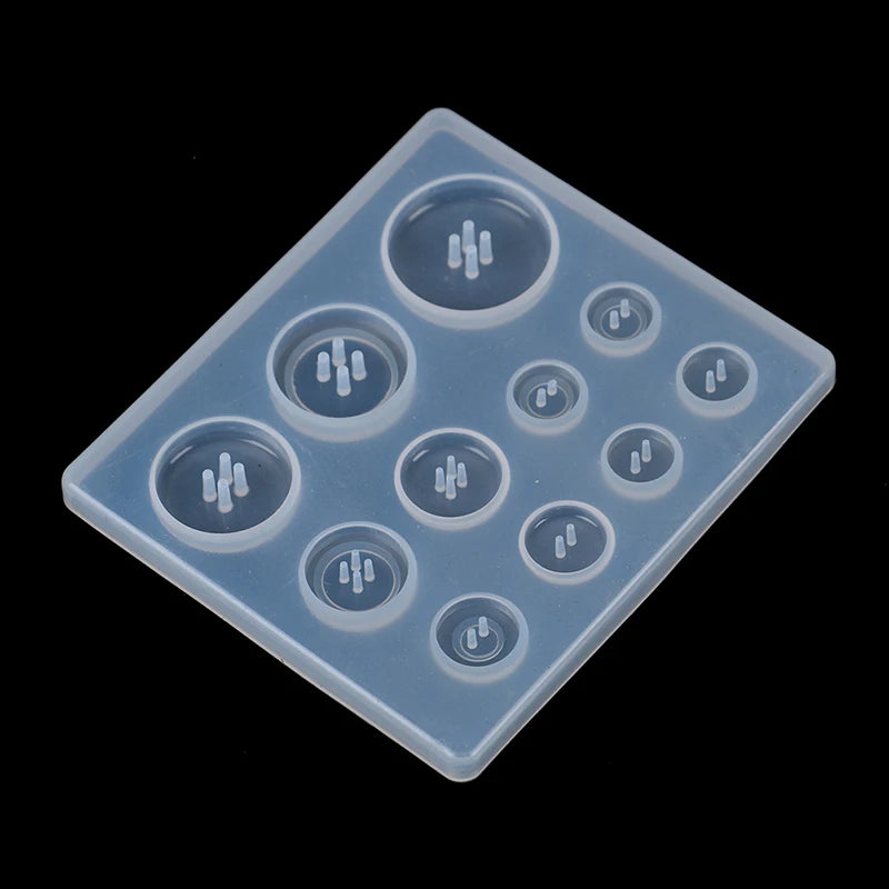 Silicone Button & Pendant Resin Mold – 11 Sizes DIY Jewelry Resin Jewelry Mold QXL