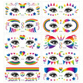 10-Pack Rainbow Pride Temporary Tattoos | Butterfly & Heart Designs Temporary Tattoos QXL 10pcs Tattoo