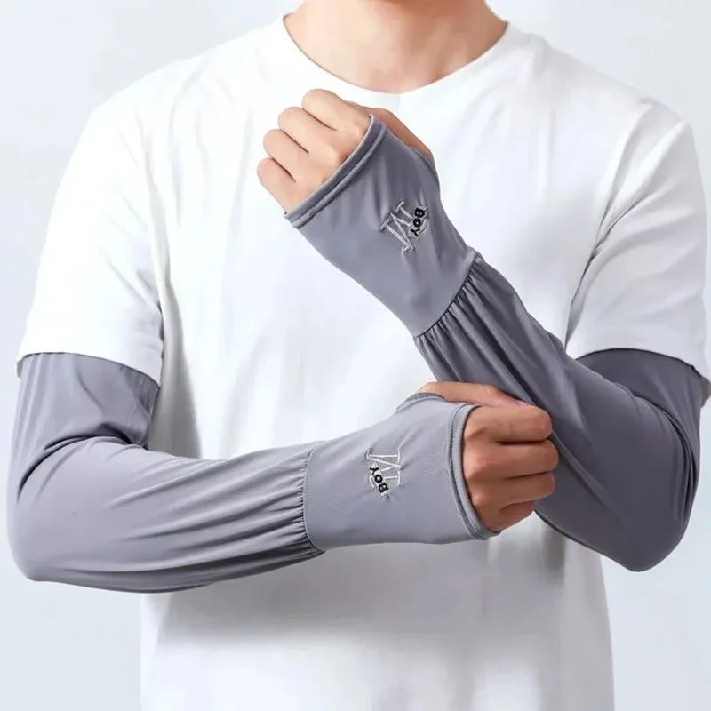 UV Protection Cooling Arm Sleeves | Outdoor Sun Cover UV Arm Sleeves QXL