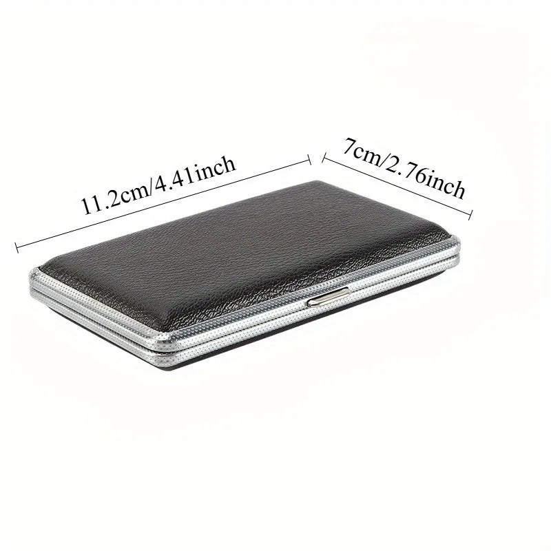 Leather Cigarette Case | Portable Moisture-Proof Rectangle Leather Cigarette Case QXL