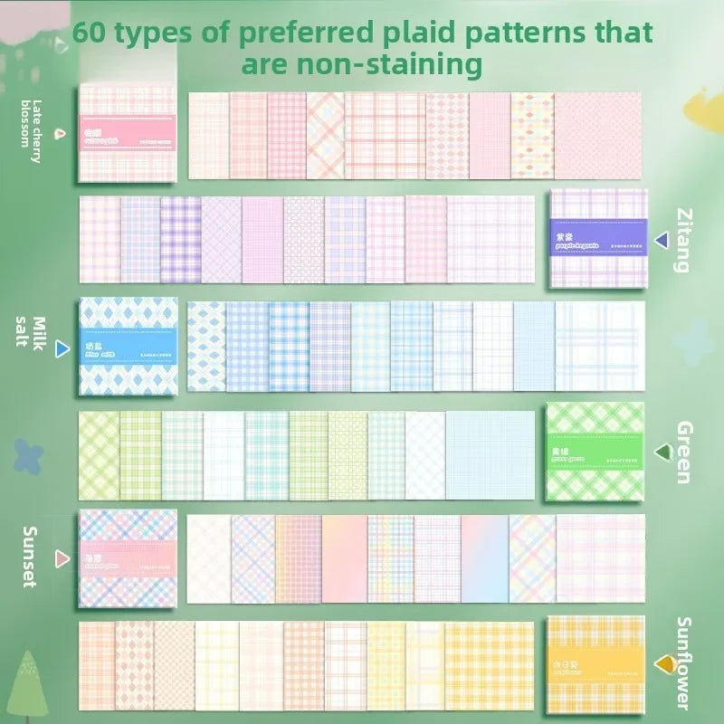 Colorful Gridded Memo Pads – Adhesive-Free Note Sheets Gridded Memo Pad QXL