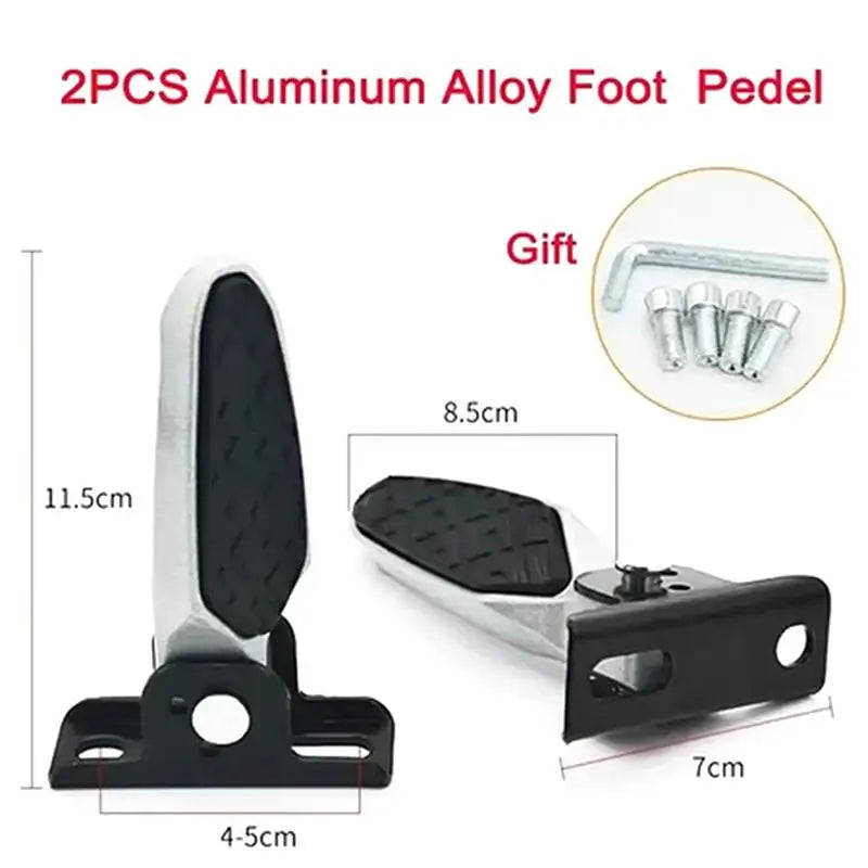 2-Pack Foldable Aluminum Alloy E-Bike Foot Pedals E-Bike Pedals QXL