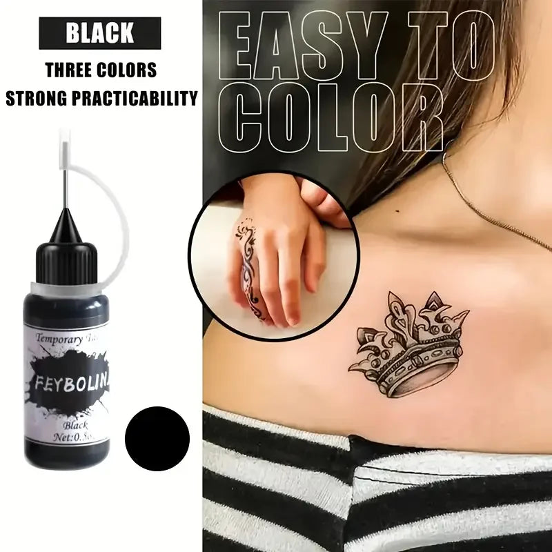VERONNI Colored Tattoo Cream | Vibrant DIY Temporary Body Art Temporary Tattoo Cream QXL