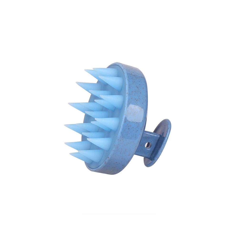 Silicone Scalp Massage Hair Wash Brush & Comb Set Scalp Massage Brush QXL blue