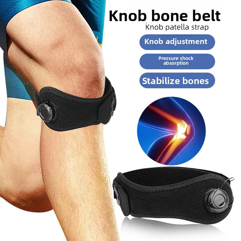 Adjustable Knob Patella Knee Strap | Sports Support Band Knee Support Strap QXL