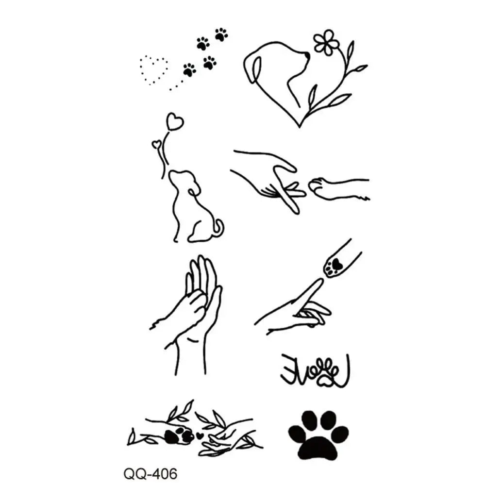 Waterproof Temporary Tattoo Sticker | Black Heart Body Art Temporary Tattoo Sticker QXL