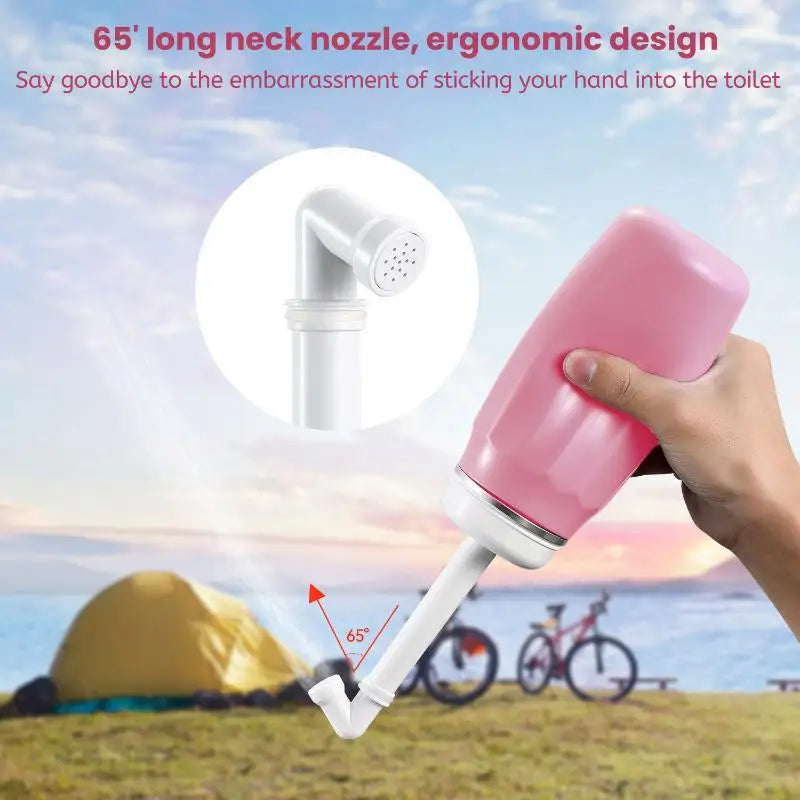 Portable Peri Bottle | 65° Angled Nozzle | Postpartum Care Personal Hygiene Bottle QXL