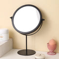 360° Rotating Iron Desktop Makeup Mirror | Magnifying Desktop Makeup Mirror QXL round bottom