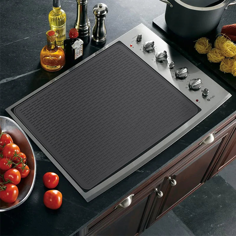 Silicone Stove Protector Mat | Non-Slip Glass Cooktop Cover Stove Protector Mat QXL