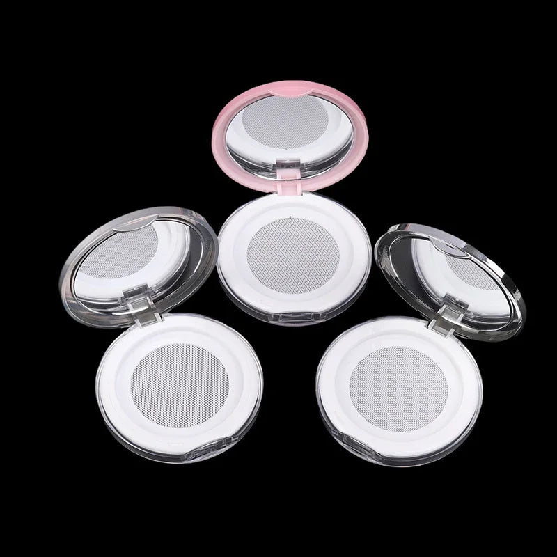 5g Empty Loose Powder Compact Case with Mirror & Sifter Powder Compact Case QXL
