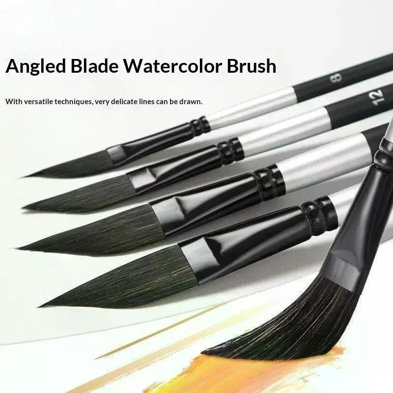 Knife-Shaped Gouache & Watercolor Nylon Paint Brush Set Art Paint Brush Set QXL