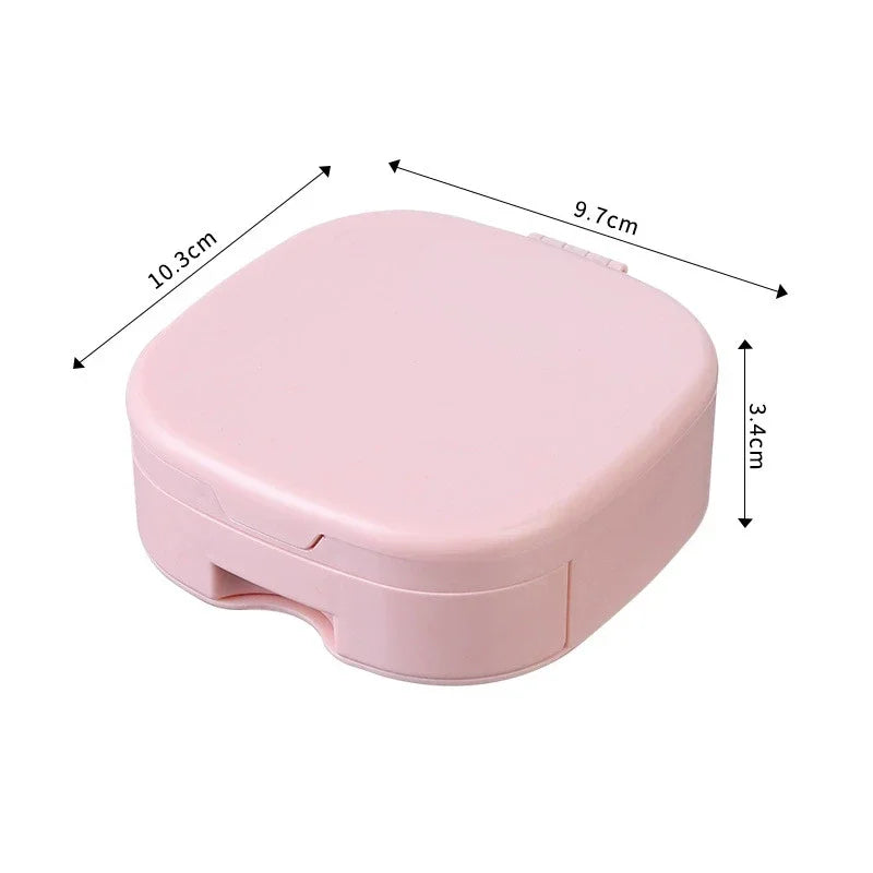 Folding Desktop Makeup Mirror with Storage Box & Comb Folding Vanity Mirror QXL