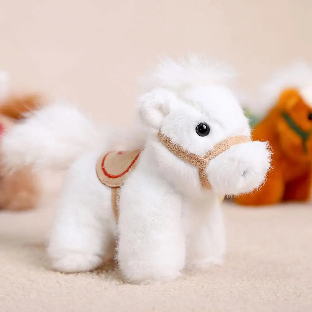 Plush Horse Keychain | Chinese Vintage Style Pony Bag Charm Plush Keychain QXL