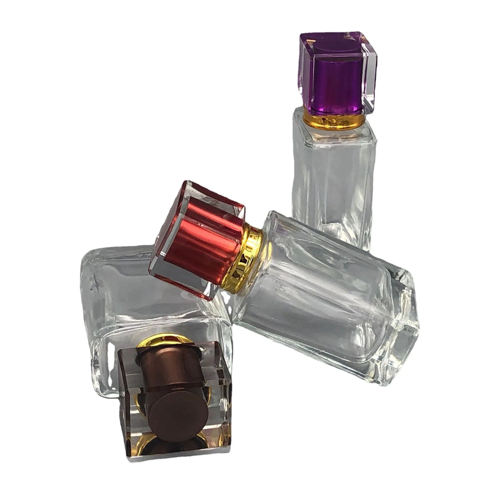 50ml Square Glass Perfume Atomizer | Refillable Spray Bottle Perfume Atomizer Bottle QXL