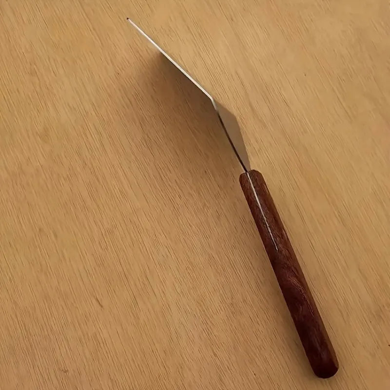 Stainless Steel Brownie Spatula with Wooden Handle Baking Spatula QXL