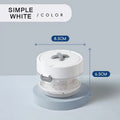 2-in-1 Leakproof Denture & Retainer Case | Stackable Storage Denture Retainer Case QXL White