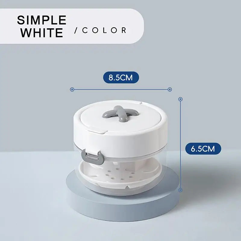 2-in-1 Leakproof Denture & Retainer Case | Stackable Storage Denture Retainer Case QXL White